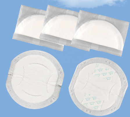 Bantalan Payudara 25GSM Film PE Bernapas 250mm Biru Air Bukti
