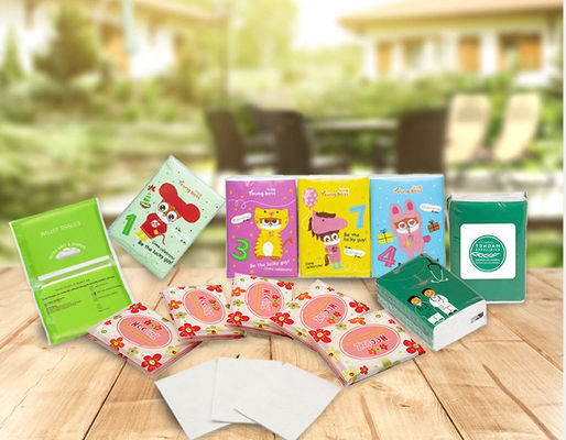 Pembersih Lembut Biodegradable Organic 60gsm Baby Wet Wipes
