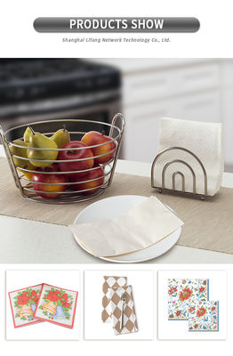 300X300mm Party Paper Napkin Serviette En Paper 12.5g Restaurant Paper Napkins