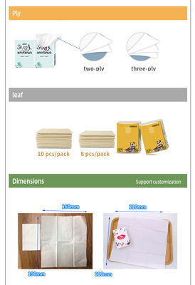 Saputangan Mini 13.5gsm 210mm Tissue Napkin Paper Packs Hand Paper Towel