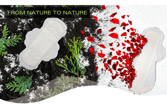 Biodegradable 320mm Disposable Lady Sanitary Pads Popok Dewasa