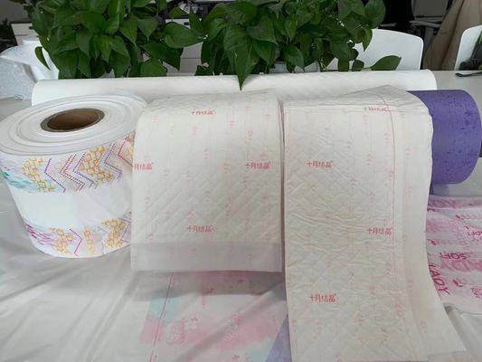 SFS 3 Layer 34gsm 24gsm Bernapas PE Film Kain Nonwoven Sepatu Interlining Bag Tahan Air