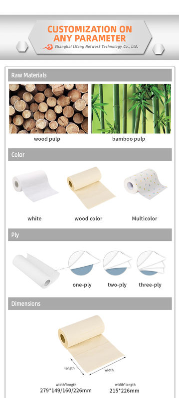 Bambu 105mm Tissue Napkin Paper Kitchen Roll Towel 45mm Tissue Roll Core